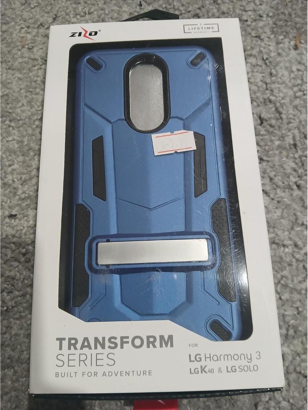 Phone Case For LG Harmony 3 Zizo Transform Series Blue Bolt